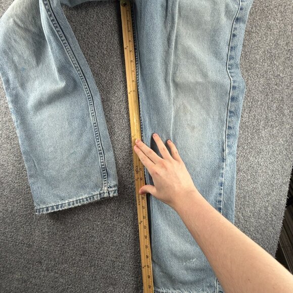 VTG Levi's Blue Jeans Men Light Wash Denim Cotton Jeans Loose Baggy ACTL 31.5X30 - Picture 11 of 16
